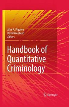 Paperback Handbook of Quantitative Criminology Book