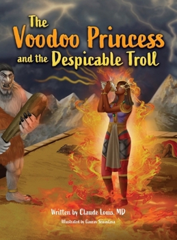 Hardcover The Voodoo Princess and the Despicable Troll [Large Print] Book