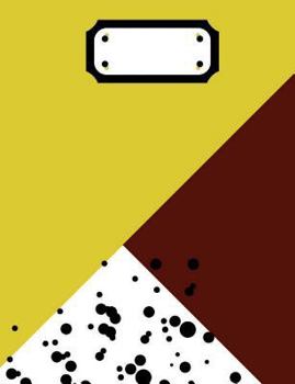 Brown & Gold Composition Notebook: Back To School Supplies; Wide Ruled Primary Book