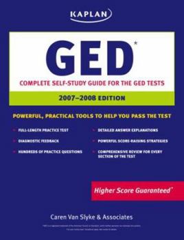 Paperback Kaplan GED 2007-2008 Edition Book