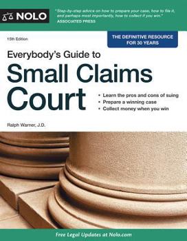 Paperback Everybody's Guide to Small Claims Court Book