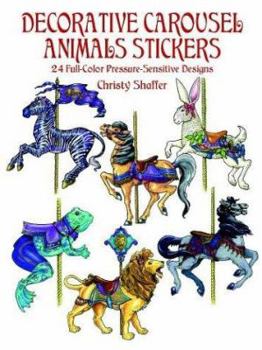 Paperback Decorative Carousel Animals Stickers Book