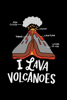 i Lava Volcanos: 6x9 Science Journal & Notebook Dotgrid Gift For A Geologist