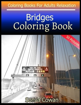 Paperback Bridges Coloring Book For Adults Relaxation 50 pictures: Bridges sketch coloring book Creativity and Mindfulness Book