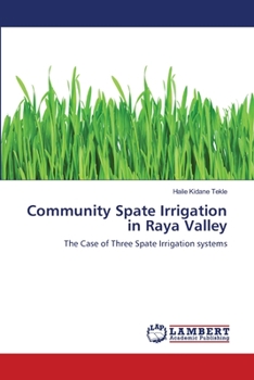 Paperback Community Spate Irrigation in Raya Valley Book