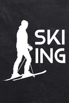 Paperback Skiing: College Ruled Notebook (6x9 inches) with 120 Pages Book