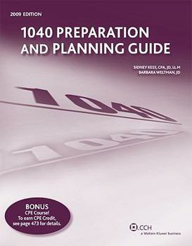 Paperback 1040 Preparation and Planning Guide Book