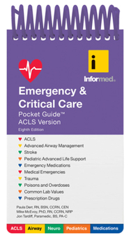 Spiral-bound Emergency & Critical Care Pocket Guide Book