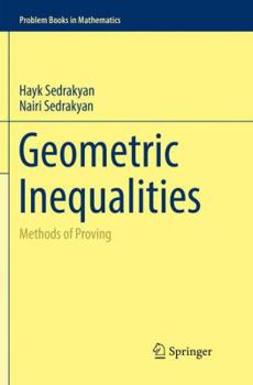 Paperback Geometric Inequalities: Methods of Proving Book