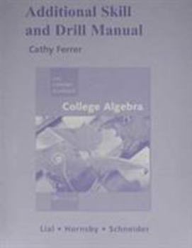 Paperback College Algebra Additional Skill and Drill Manual Book