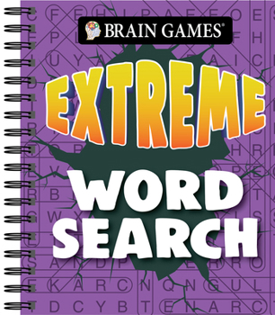 Spiral-bound Brain Games - Extreme Word Search (Purple) Book