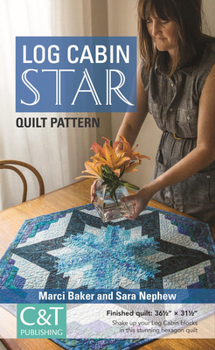 Paperback Log Cabin Star Quilt Pattern Book