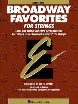 Paperback Essential Elements Broadway Favorites for Strings - String Bass Book