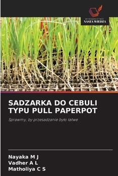 Paperback Sadzarka Do Cebuli Typu Pull Paperpot [Polish] Book