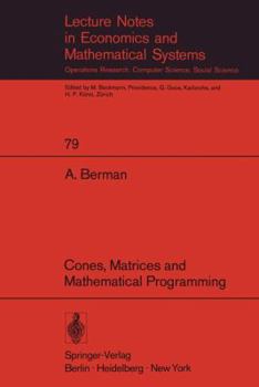 Paperback Cones, Matrices and Mathematical Programming Book