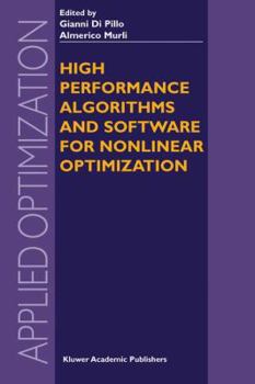 Paperback High Performance Algorithms and Software for Nonlinear Optimization Book