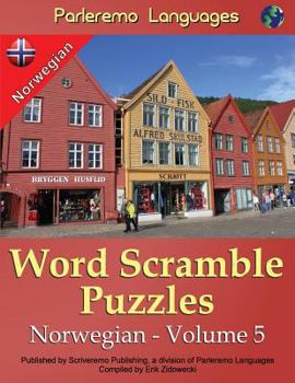 Paperback Parleremo Languages Word Scramble Puzzles Norwegian - Volume 5 [Norwegian] Book