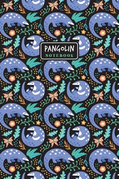 Paperback Pangolin Notebook. Pangolin Pattern: Cute Pangolin Tropical Wildlife Pattern Blank Lined Paper Journal for Writing and Taking Notes. Book