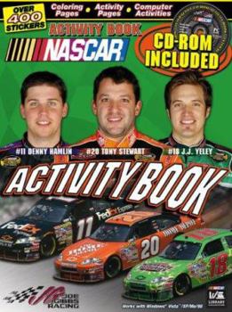 Paperback Joe Gibbs Racing Activity Book [With CDROM and Stickers] Book