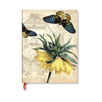 Golden Fritillaria MIDI Lined Softcover Journal, 176pg, 100gsm, New York Botanical Garden by Paperblanks (Golden Fritillaria)
