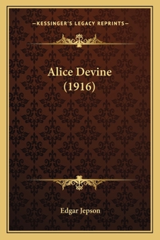 Paperback Alice Devine (1916) Book