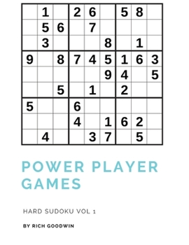 Paperback Power Player Games Hard Sudoku Vol 1 [Large Print] Book