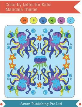 Paperback Color by Letter for Kids: Mandala Theme Book