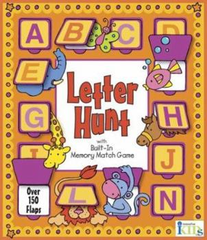 Board book Letter Hunt with Built-In Memory Match Game Book