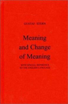 Hardcover Meaning and Change of Meaning Book