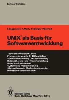 Paperback UNIX ALS Basis Für Softwareentwicklung [German] Book