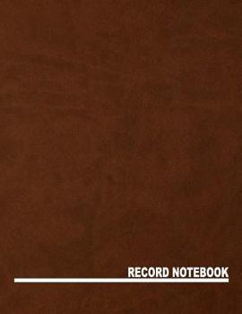 Paperback Record Notebook: 2 Column Ledger, 8.5x11", 80 Pages Book