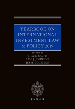 Hardcover Yearbook on International Investment Law & Policy 2019 Book