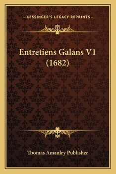 Paperback Entretiens Galans V1 (1682) [French] Book