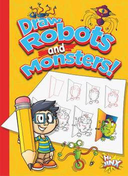 Paperback Draw Robots and Monsters! Book