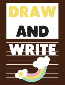 Paperback Draw and write: A book of writing and drawing paper for kids. Book