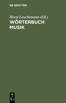 Hardcover Wörterbuch Musik: Englisch-Deutsch/Deutsch-Englisch Book