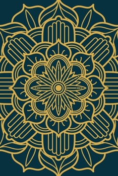 Journal: Mandala Art Print (Dark Teal Blue) (Zen Notebooks)
