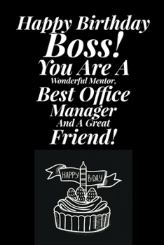 Paperback Office Manager Appreciation Birthday Gift Blank College Ruled Line Paper Book