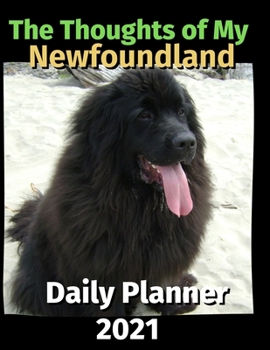 Paperback The Thoughts of My Newfoundland: Daily Planner 2021 Book