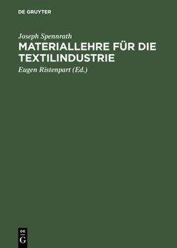 Hardcover Materiallehre für die Textilindustrie [German] Book