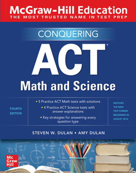 Paperback McGraw-Hill Education Conquering ACT Math and Science, Fourth Edition Book