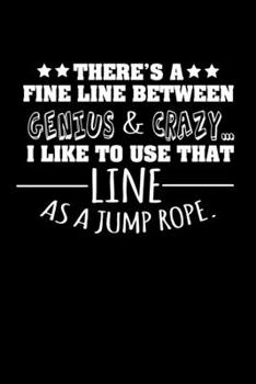 Notebook: Genie madness Crazy Line Jump Rope gifts 120 Pages, 6x9 Inches, Blank