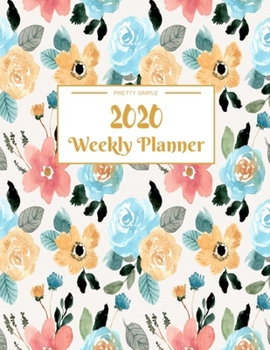 Paperback Weekly Planner 2020: Year At A Glance And Vertical Dated Pages - 8.5 x 11 inches 120 pages Book