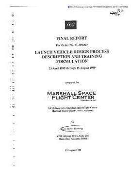 Paperback Launch Vehicle Design Process Description and Training Formulation Book