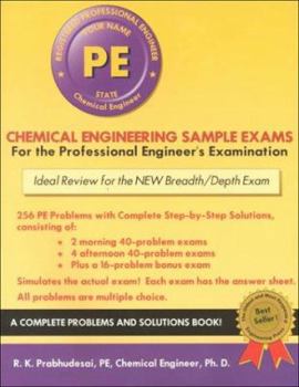 Paperback Chemical Engineering Sample Exams: For the New Breadth/Depth Exam Book