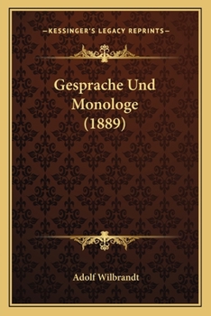 Paperback Gesprache Und Monologe (1889) [German] Book