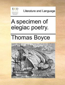 Paperback A specimen of elegiac poetry. Book