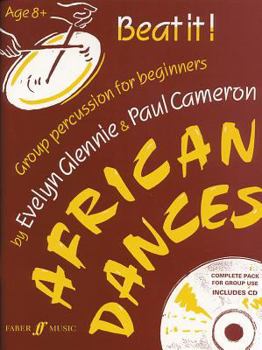 Paperback Beat It! African Dances: Group Percussion for Beginners, Book & CD Book