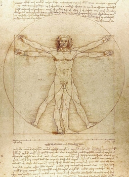 Paperback Vitruvian Man Notebook Book