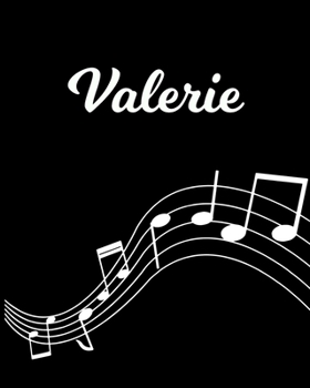 Paperback Valerie: Sheet Music Note Manuscript Notebook Paper - Personalized Custom First Name Initial V - Musician Composer Instrument C Book